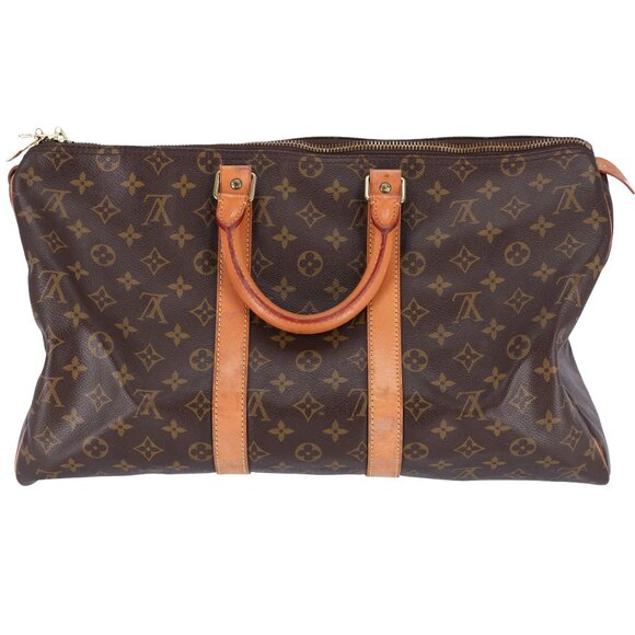 Louis Vuitton Monogram Keepall 45 Travel Boston Bag M41428 Weekender - Picture 7 of 17